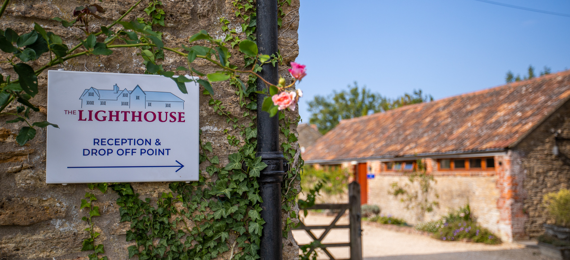 Reception and drop-off signage